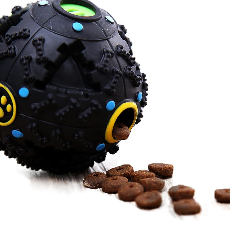 Игрушки для черных собак забавные пищевые мячи с пищей жевательные игрушки