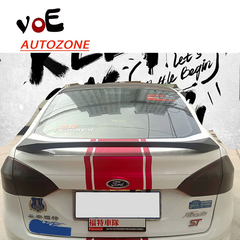 2009 2016 Fiesta Неокрашенный праймер заднего крыла из АБС пластика спойлер для Ford