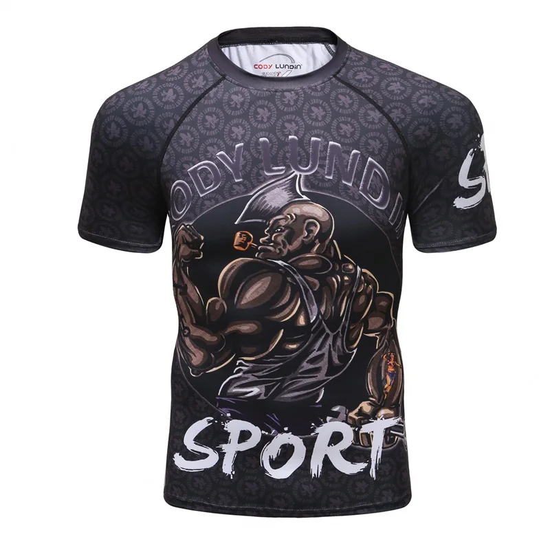 3D Футболка с принтом Мужская футболка с короткими рукавами Camiseta Masculina MMA забавная футболка s компрессионная быстросохнущая Модные топы CODY LUNDIN Новинка - Цвет: 4