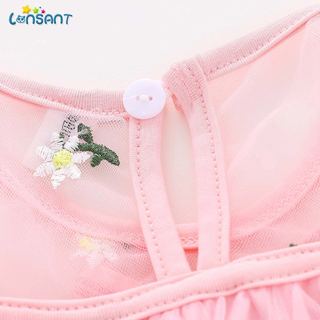 Летние платья для девочек новинка 2019 детская одежда простая Милая вышитая