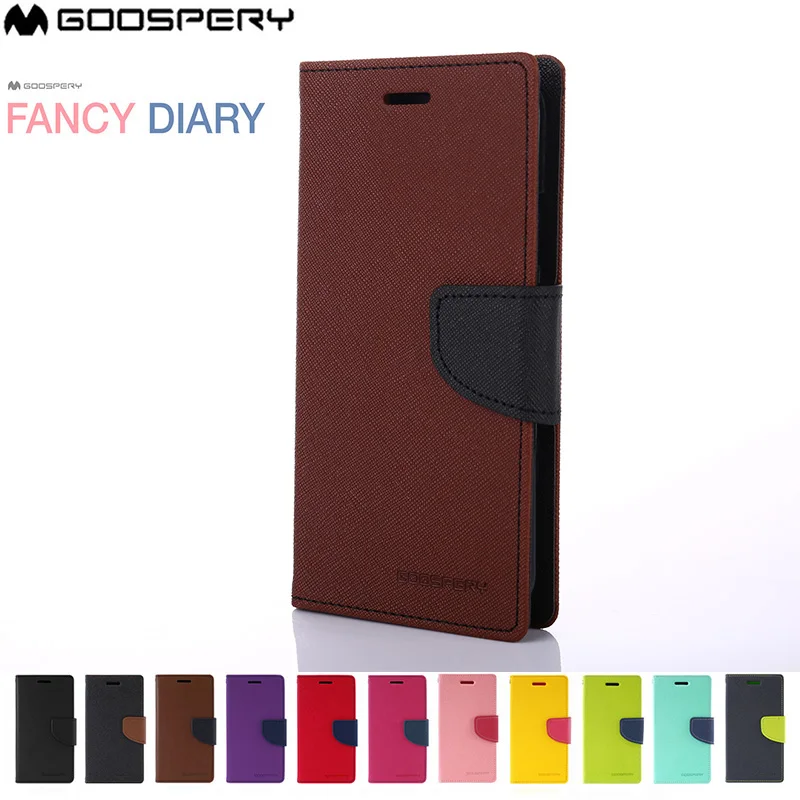Оригинальный чехол GOOSPERY Fancy Diary из искусственной кожи для Samsung Galaxy S7 EDGE S8 S9 PLUS|case for