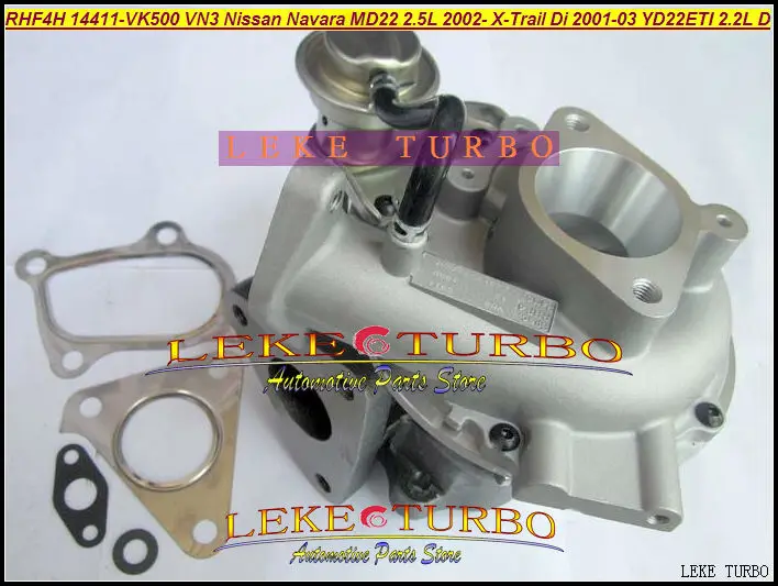 Турбокомпрессор RHF4H VN3 14411 VK500 VA420058 для NISSAN Navara MD22 2.5L 2002 X Trail Di 2001 03 YD22ETI 2.2L|turbocharger