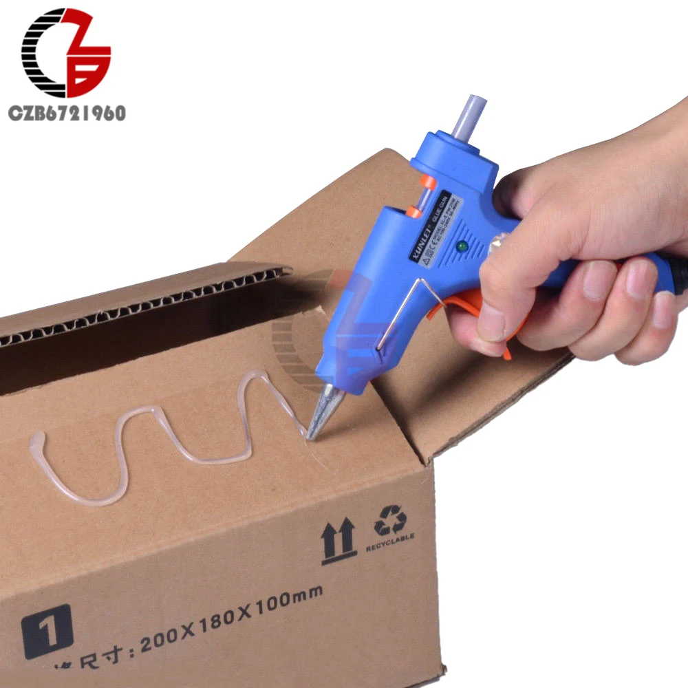 

20W EU Plug Hot Melt Glue with 7mm Glue Stick Industrial Mini Guns Thermo Electric Heat Temperature Tool