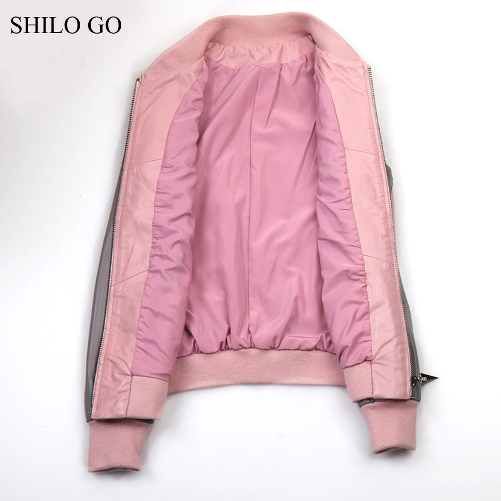 Женский кожаный костюм SHILO GO Осенний Модный комплект из натуральной овечьей кожи