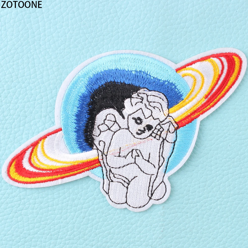 ZOTOONE UFO астронавт космические инопланетяне нашивки на одежду вышитые железные DIY