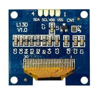 1 3 дюймовый 4PIN белый/синий OLED экран с адаптером платы SSD1306 Драйвер IC 128*64 интерфейс