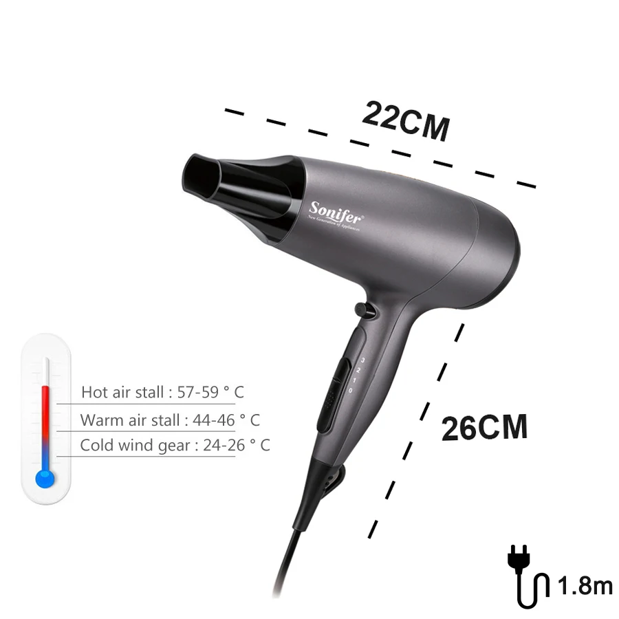 2000 Вт Профессиональная Фен щетка для парикмахерских салонных инструментов