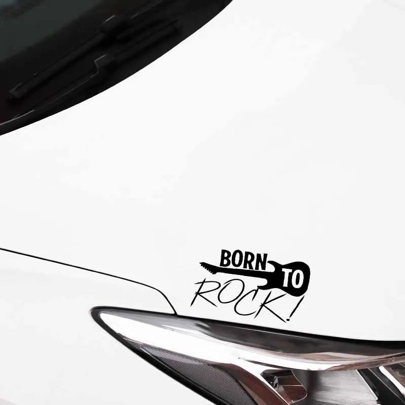 YJZT 16 см * 9 2 модная виниловая наклейка на окно автомобиля Born To Rock черная