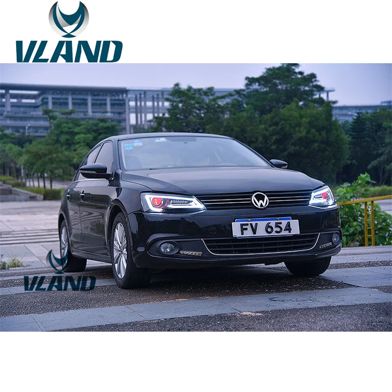 VLAND завод для автомобиля светильник Jetta светодиодный 2012 2013 2014 2015 2017 H7 налобный