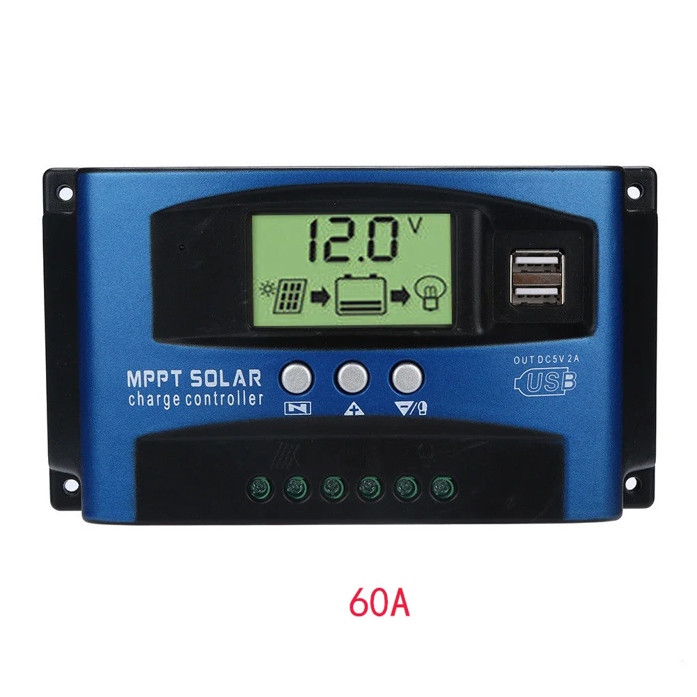 Charge LCD Display Regulator Solar Controllers Tracking Protect Battery Automatic Focus Home Panel Equipment MPPT | Обустройство дома