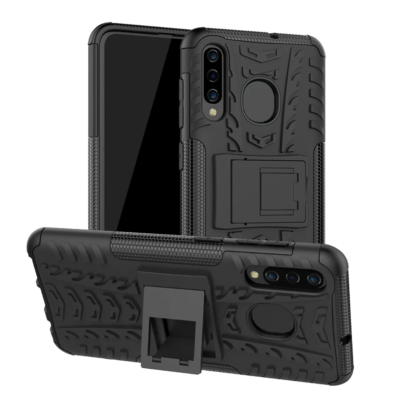 Rugged Hybrid Armor Case For Samsung Galaxy A20 A30 A40 A50 A60 A70 Hard Stand Silicone M10 M20 M30 Phone Cover |