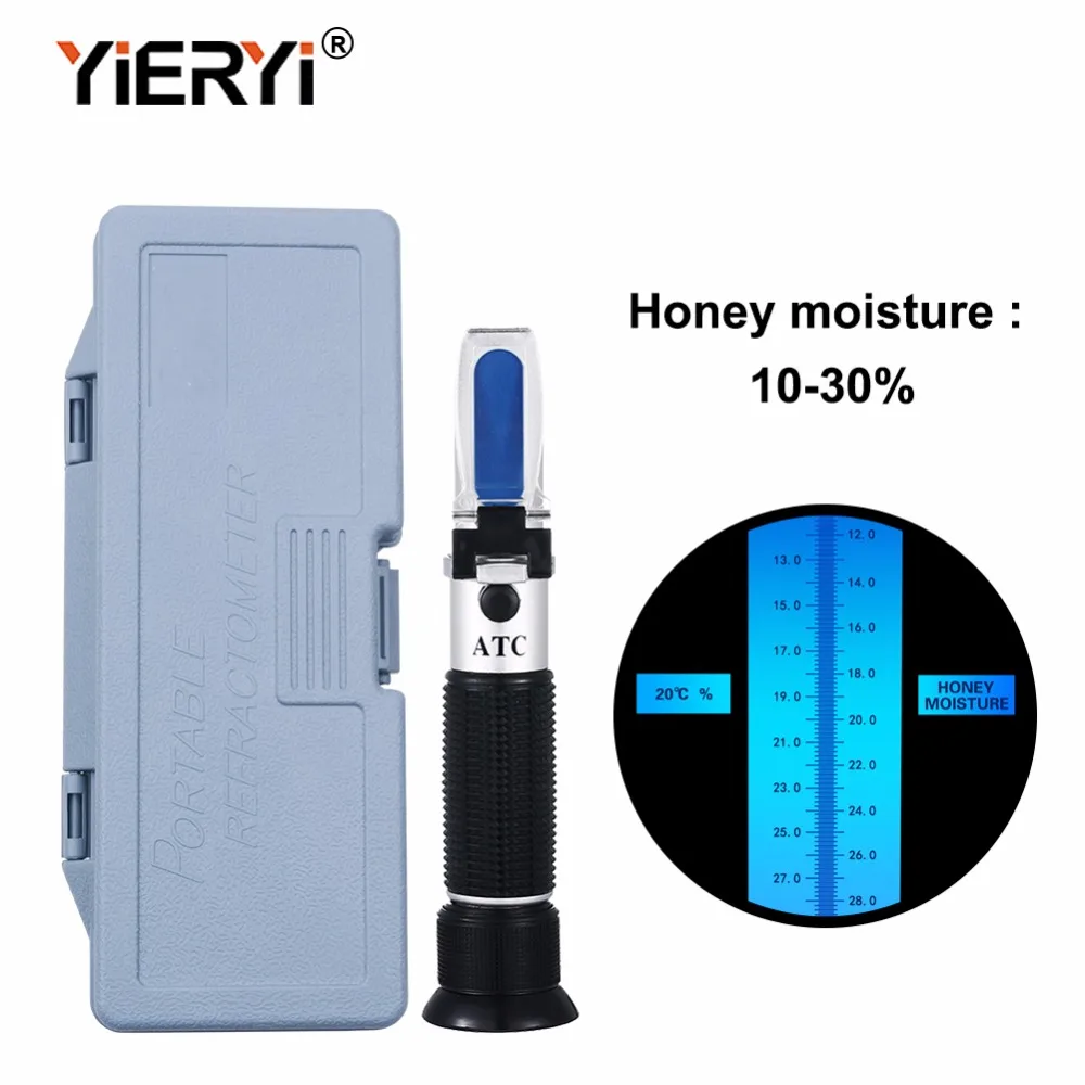 Yieryi ручной 10-30% водный рефрактометр для мёда с калибровкой УВД рефрактометр измеритель влажности меда в пластиковый чехол