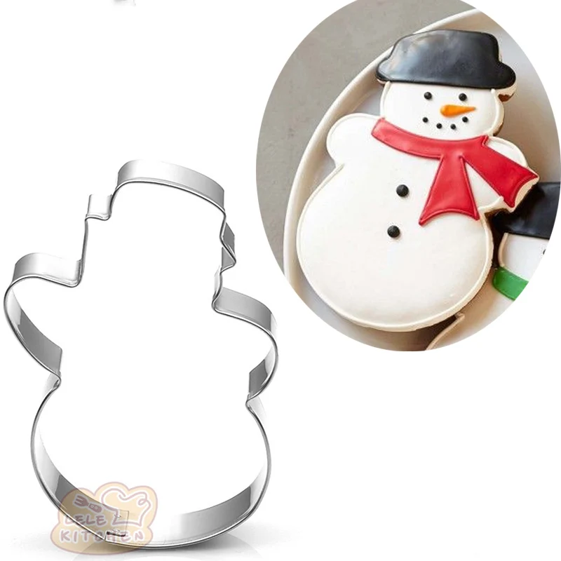 Фото 1 шт. Рождественский Снеговик молды металлические резаки для печенья gateau patisserie