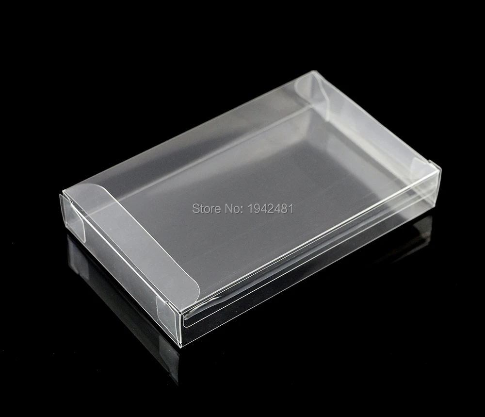 

OCGAME 100PCS/LOT Clear transparent for SNES Cartridge box Protector Case games plastic PET Protector for Nintendo game boxes