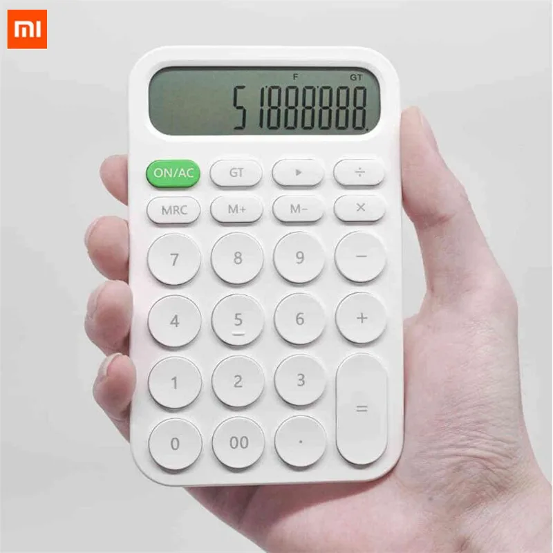 Xiaomi MIIIW 12 цифр электронный Калькулятор простой светодиодный диодный светодиодный дисплей инструмент для подсчета офисных работников студенческие канцелярские принадлежности