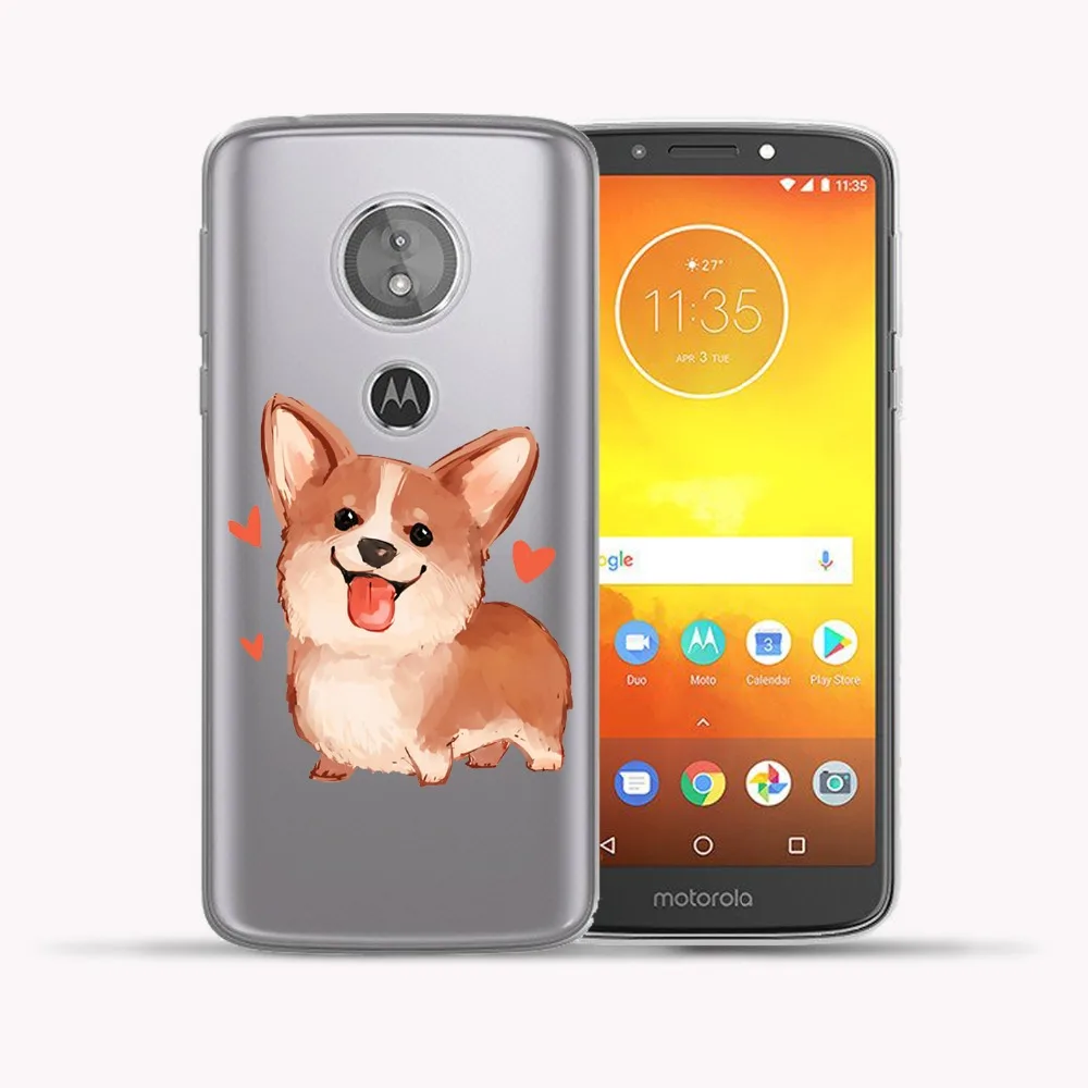 Мягкий чехол из ТПУ для Motorola Moto G6 Play 5 7 дюйма с забавным милым мультяшным котом