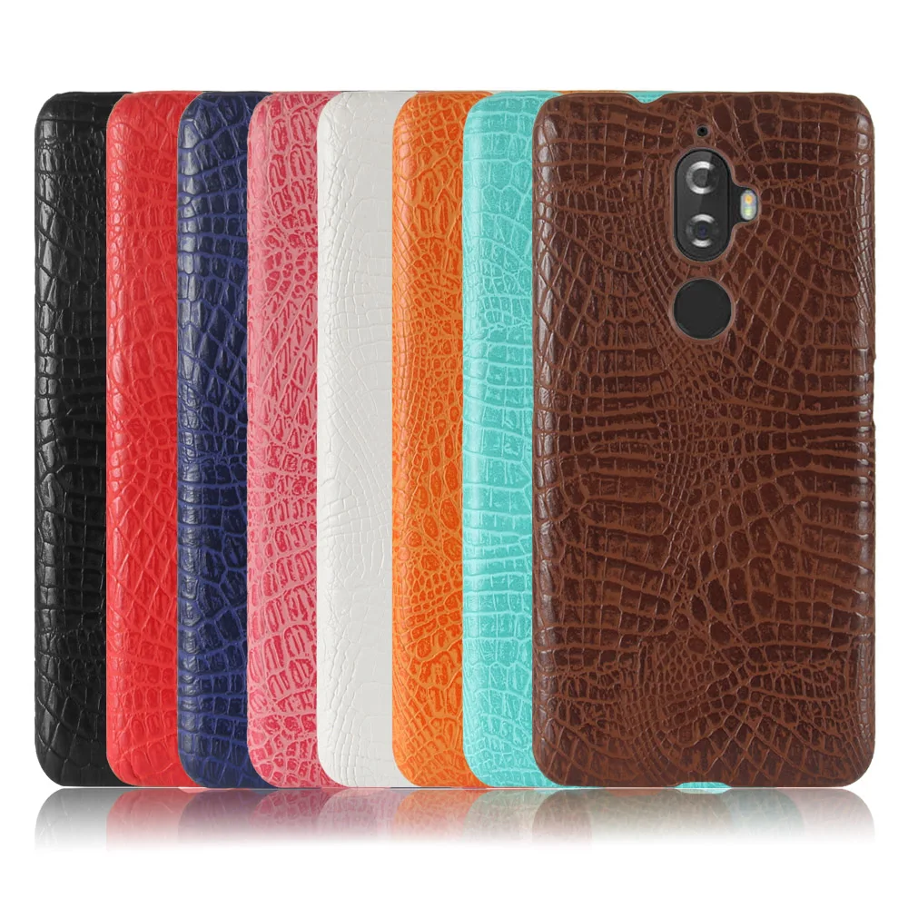 Жесткий чехол из крокодиловой кожи для Lenovo K8 Plus чехлы жесткая задняя крышка с