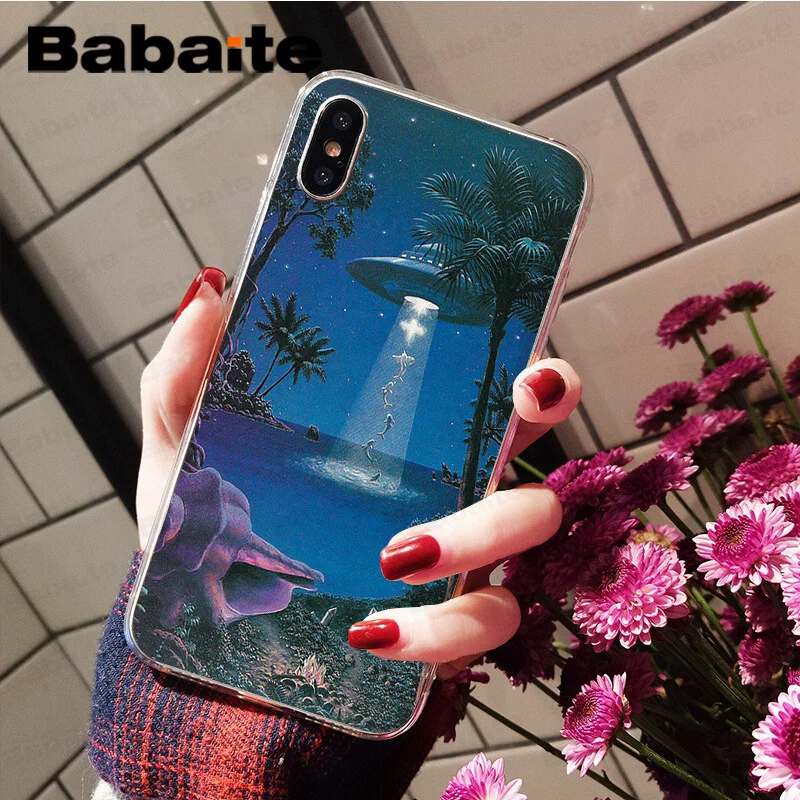 Мягкий высококачественный чехол для iPhone 7 для телефона Babaite Alien UFO 8 5 5Sx 6 7 plus 8 Plus X XS MAX XR - Цвет: A15