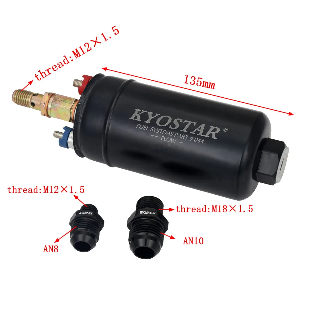 Топливный насос KYOSTAR EFI 380 LPH E85 внешний топливный 1000 hp совместимый с 10 an 8|Топливные