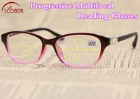 progressive reading glasses vintage classic purple diamond pearl decoration women frame spectacles 1 1 5 2 2 5 3 3 5 4 0