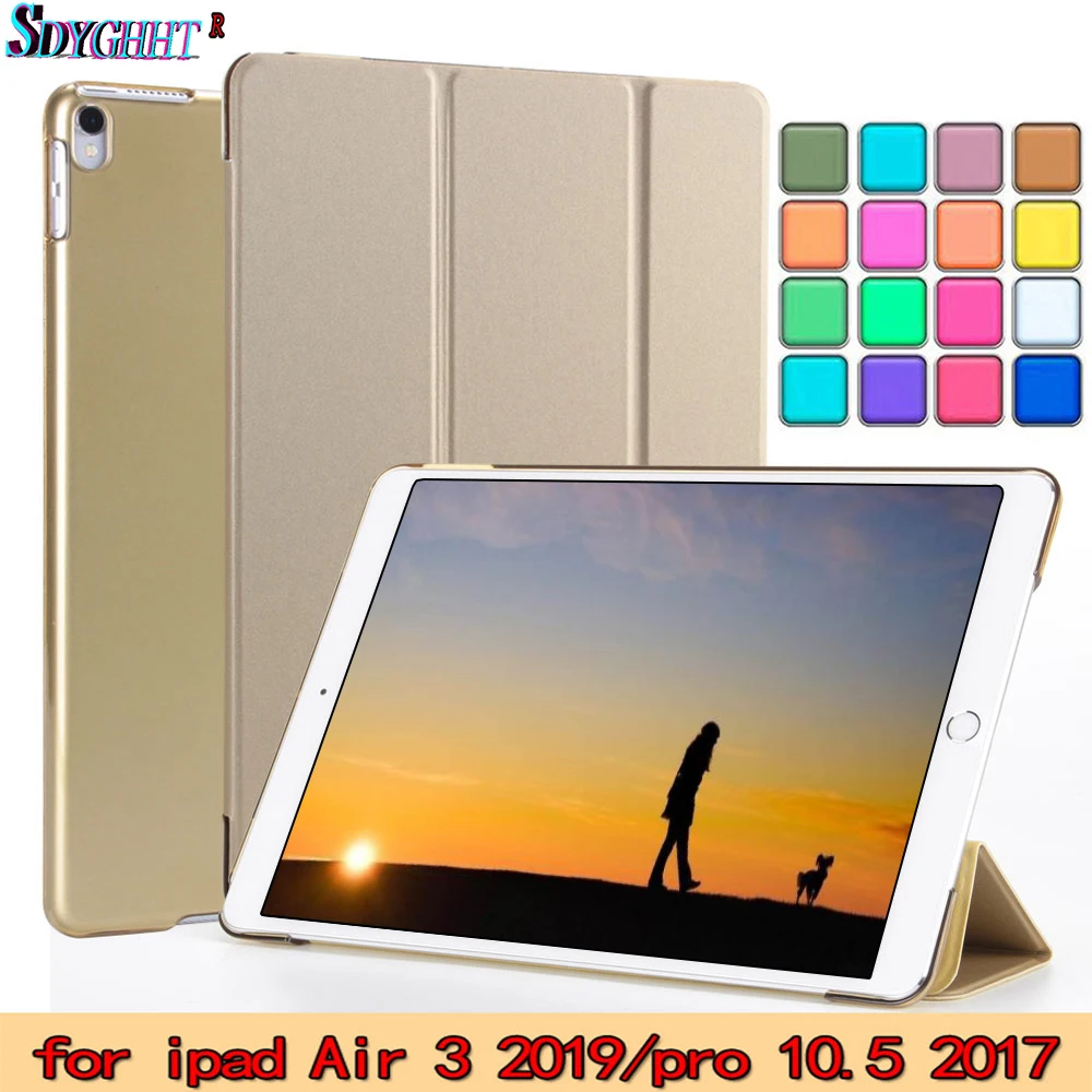 Чехол для iPad Pro 10 5 2017/iPad Air 3 2019 прозрачный жесткий чехол из искусственной кожи