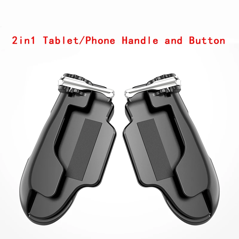 Черный H2 Pubg мобильный контроллер для планшета Fire Button Aim Key Trigger R1 L1 Shooter для телефона Gampads Gaming Handle Shooter - Цвет: Черный