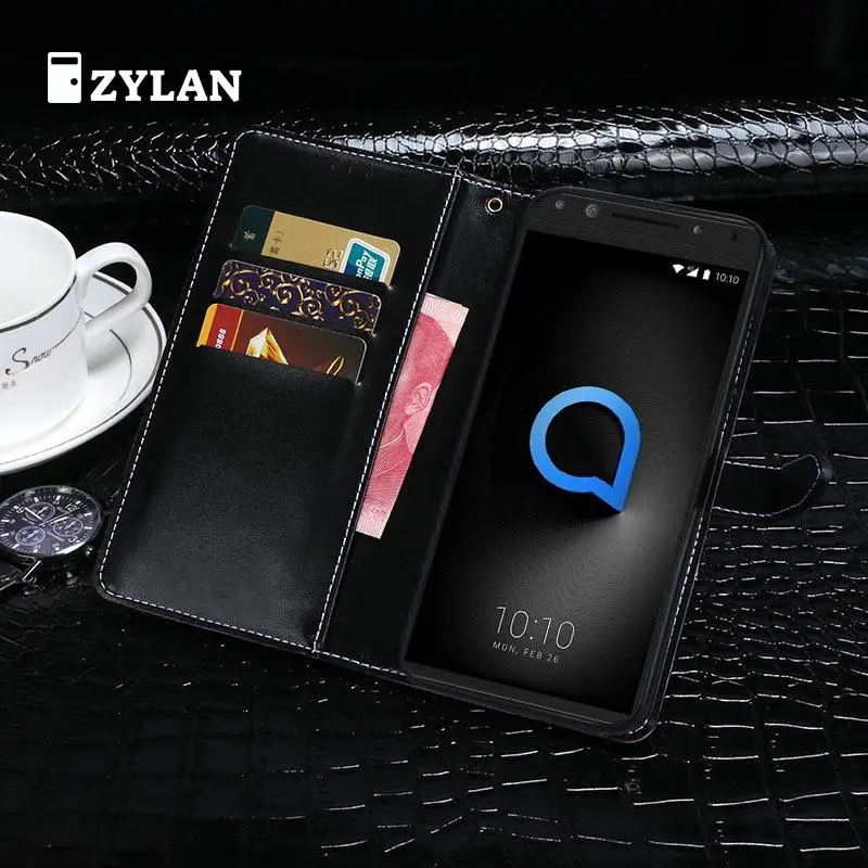 Кожаный флип-чехол для Alcatel 1X 5059D 3C 5026D 3V 5099D 3X 5058 5 5086 A3 5046 XL 9008D A30 A7 5090Y | Мобильные