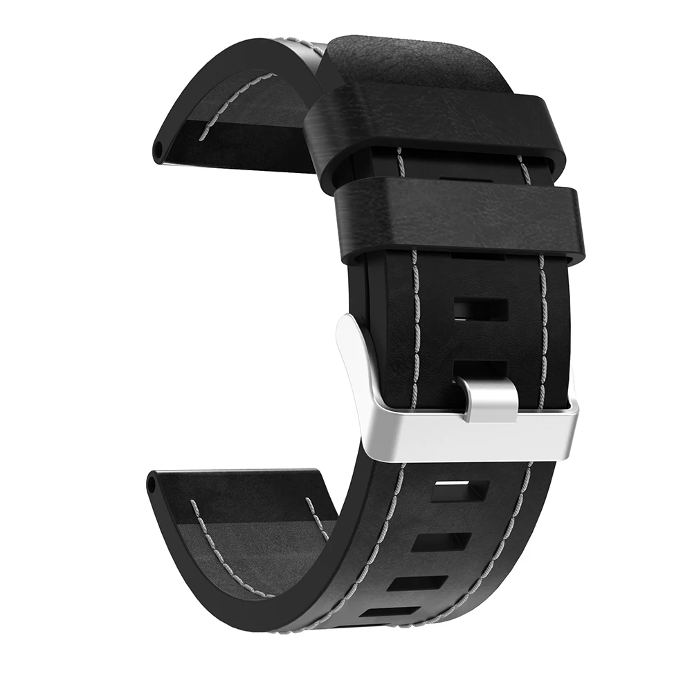 Ремешок из натуральной кожи для Garmin Fenix 3 HR / Sapphire Quaitx сменный ремешок наручных