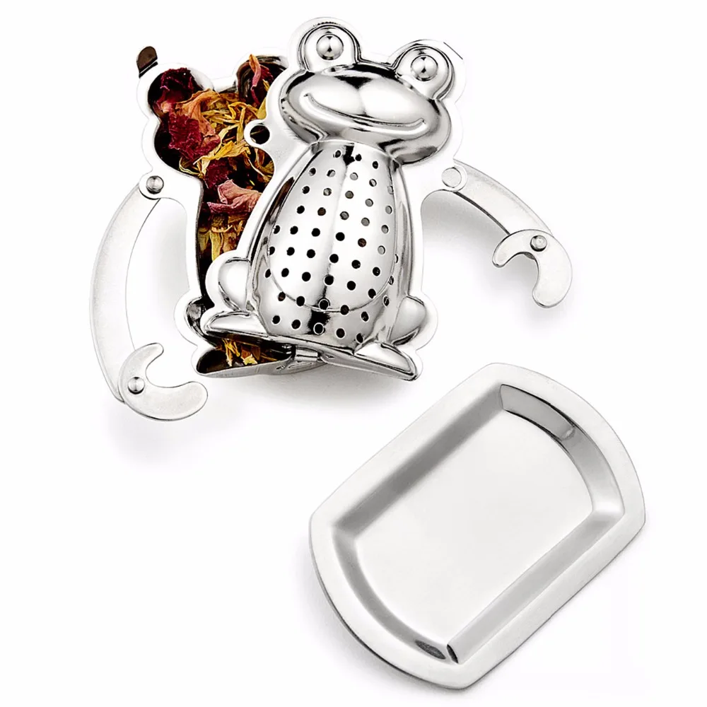 Новое поступление 2017 года Нержавеющая сталь лягушка сетка для заварки чая чай