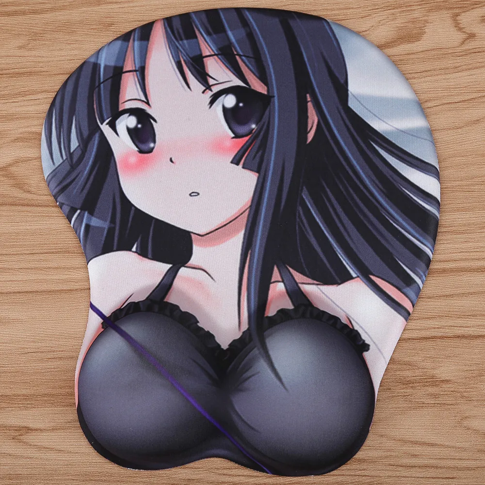 GIAUSA Kawaii аниме 3d коврик для мыши подставка на запястье мягкий силикагель грудь