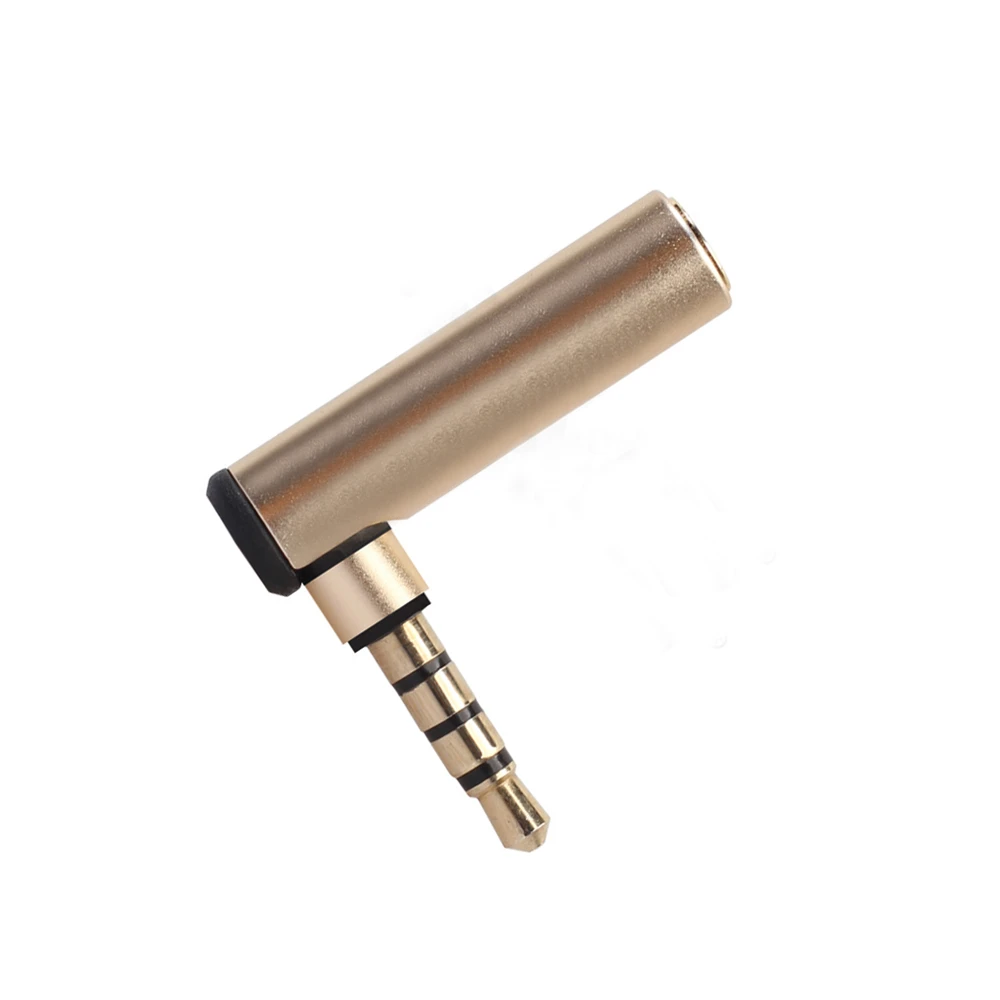 

1pcs 90 Degree Right Angled 3.5mm Male to Female Audio Adapter Plug Connectors L-shaped Stereo Headphone Microphone Plug Mini