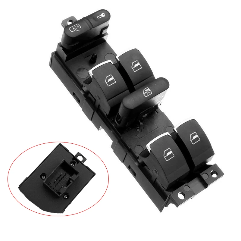 

Auto Electronic Master Window Controller Switch for 1998-2005 VW Jetta Golf GTI MK4 Passat B5 Driver Side 3BD 959 857 3BD959857