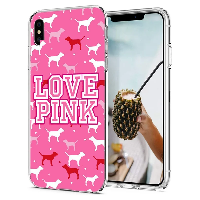 Роскошный чехол из ТПУ для iPhone 7 8 Plus 6 s X XS XR Max дизайн милая розовая косметика