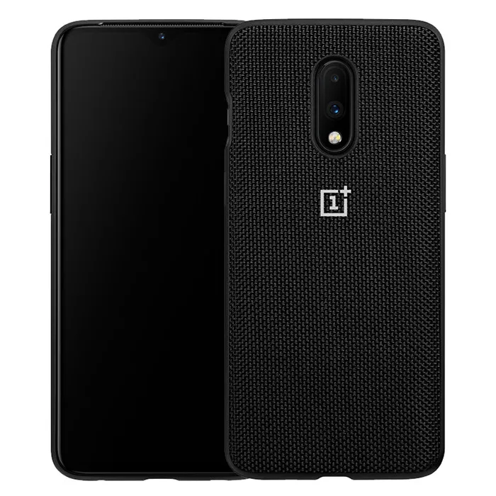 Oneplus 7/7 Pro/7 T/7 T Pro Чехол Официальный запас песчаник бампер нейлоновая Защита задняя крышка - Цвет: Nylon