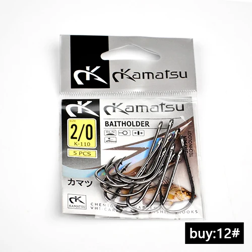 FISH KING 50 шт./лот 1#-15# рыболовный колючий крючок от японская Приманка Держатель Рыболовные Крючки Карп Anzol рыболовные снасти - Цвет: 12