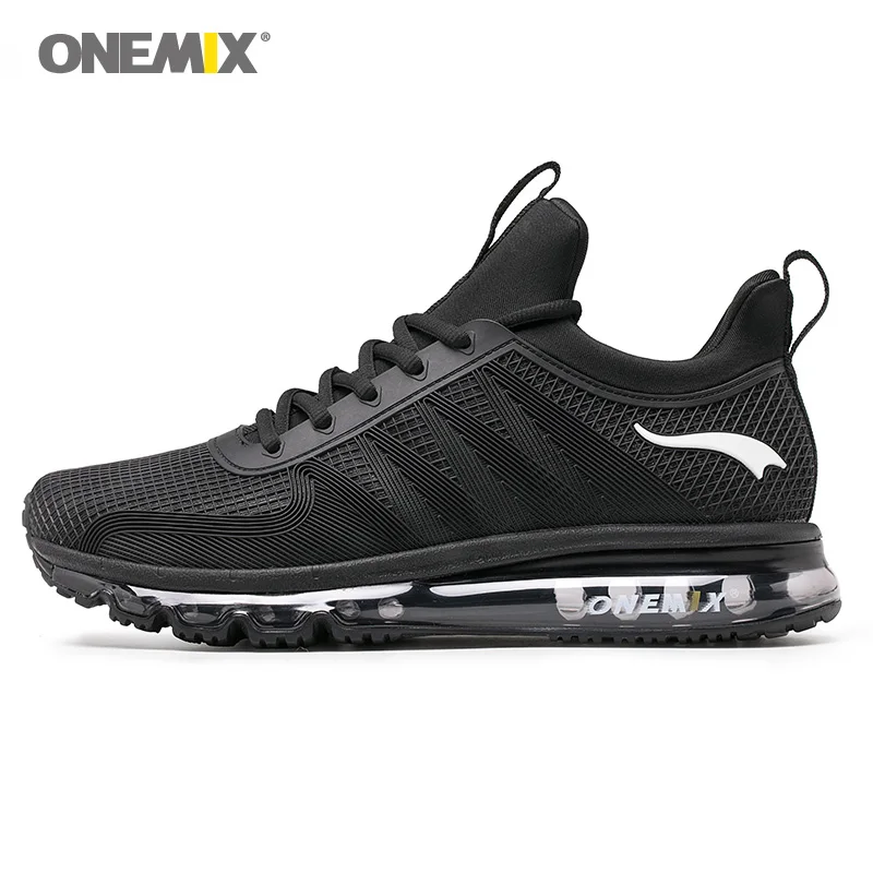 All Black 1191L ONEMIX/Мужская обувь для бега; Сезон Зима; KPU; с сетчатой подошвой; с воздушной подошвой; дизайнерские спортивные кроссовки; спортивная обувь для молодых женщин; Прогулочные кроссовки - Цвет: All Black 1191L