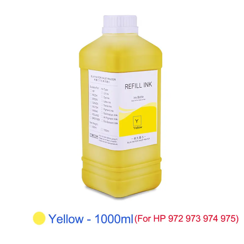 1000 мл пигментные чернила для заправки бутылка hp 973 973XL 352dw 377dw 452dn/dw 452dw 477dn/dw 552dw 577z