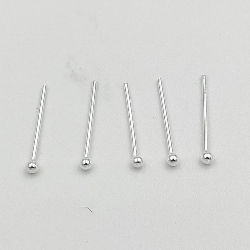 Wholesale 925 Sterling silver 1.5mm ball nose stud pin classic nostril piercing jewelry 100pcs/lot | Украшения и аксессуары