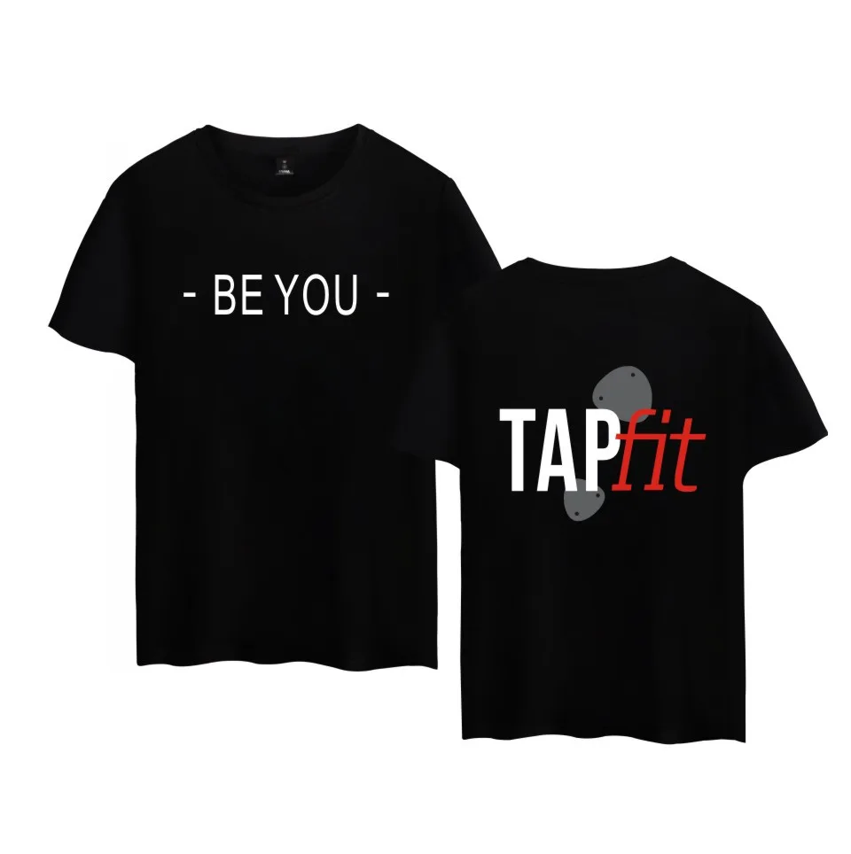Tapfit логотип Футболка Мода Для мужчин женщин Летняя одежда Топы корректирующие