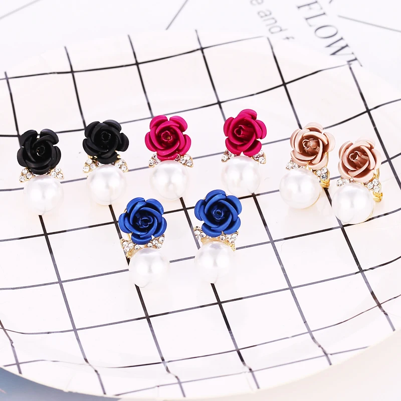 Женские серьги подвески с искусственным жемчугом и кристаллами|Серьги-подвески|