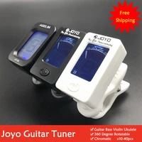 10pcs joyo jt 01 mini digital lcd clip on tuner for guitar bass violin ukulele c ukulele d 360degree rotatable sensitive