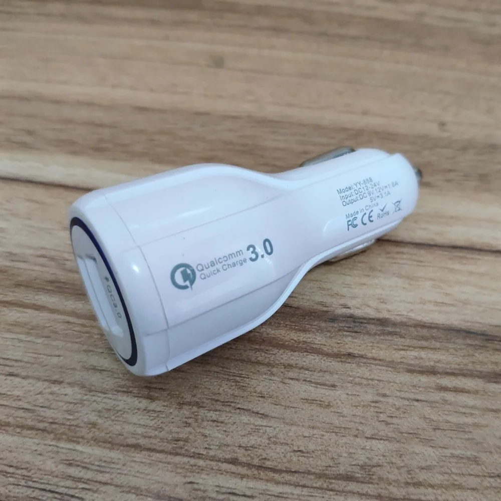 Автомобильное зарядное устройство SMALUCK Quick Charge 3 0 мини адаптер для быстрой