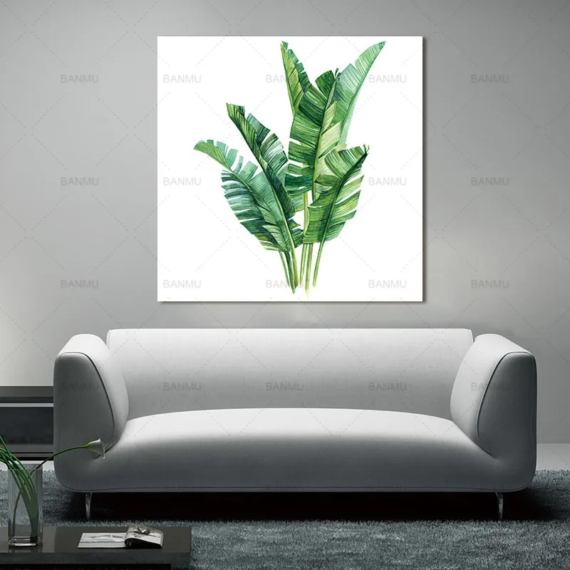 

Canvas painting leaves wall art picture poster and print plant Art picture Prints Home Decoration print for living room art
