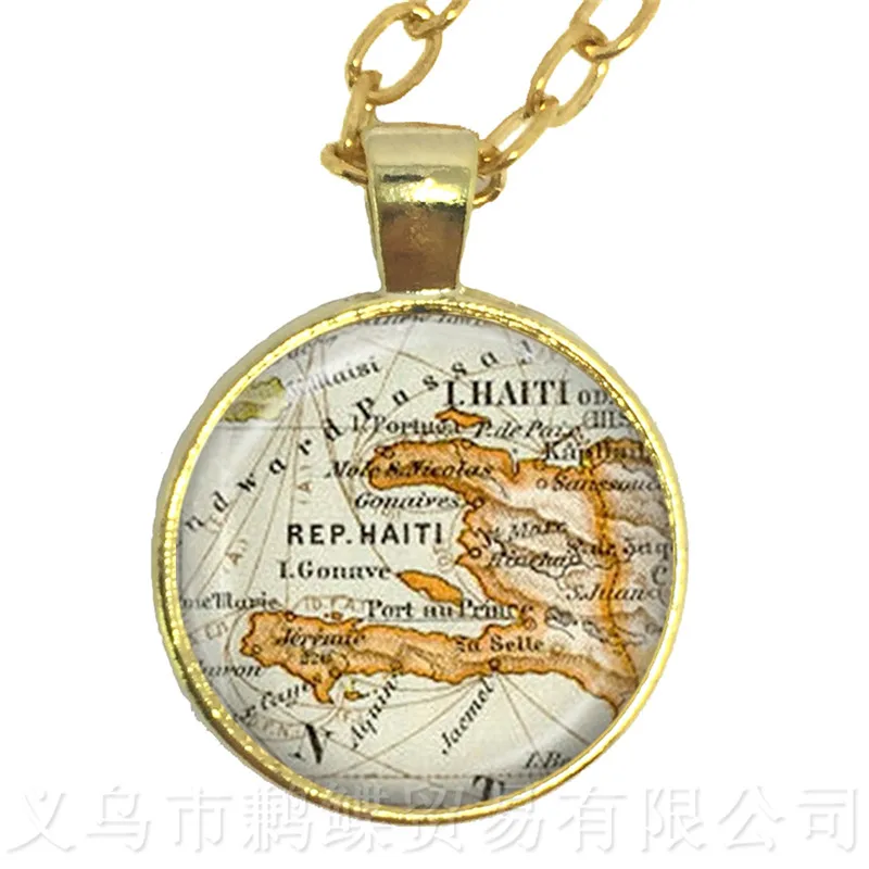 Новинка 2018 уникальный дизайн винтажное ожерелье с подвеской в виде карты мира