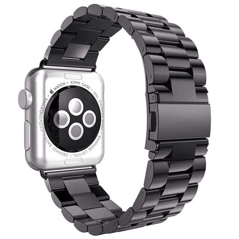 URVOI band for apple watch series 1 2 3 wrist stainless steel link bracelet 6 colors new color colorful design with adapter 3842 | Наручные