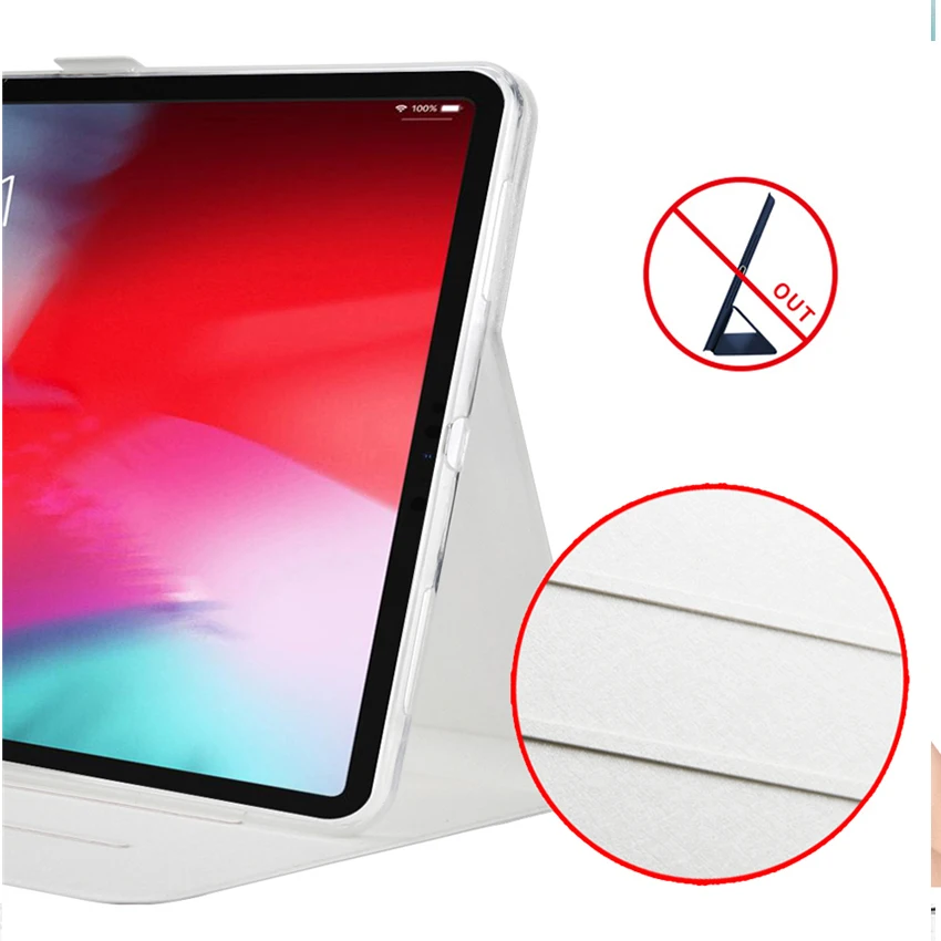 Чехол для iPad Pro 11 Smart Tablet Fundas из искусственной кожи с красочным принтом, тонкая защитная подставка для iPad pro 11
