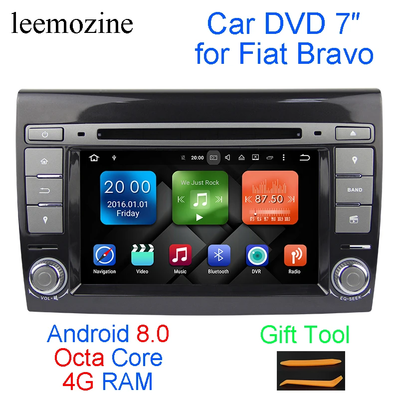 Android 8 0 Octa Core 4G RAM 32G ROM gps навигации стерео 7 &quotдюймовый dvd плеер для Fiat Bravo с радио