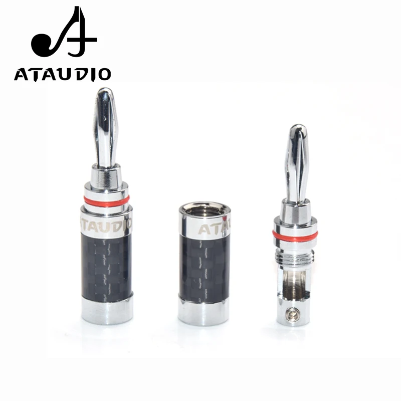 8 шт. ATAUDIO Hifi банановый разъем высококачественный кабель для динамика из