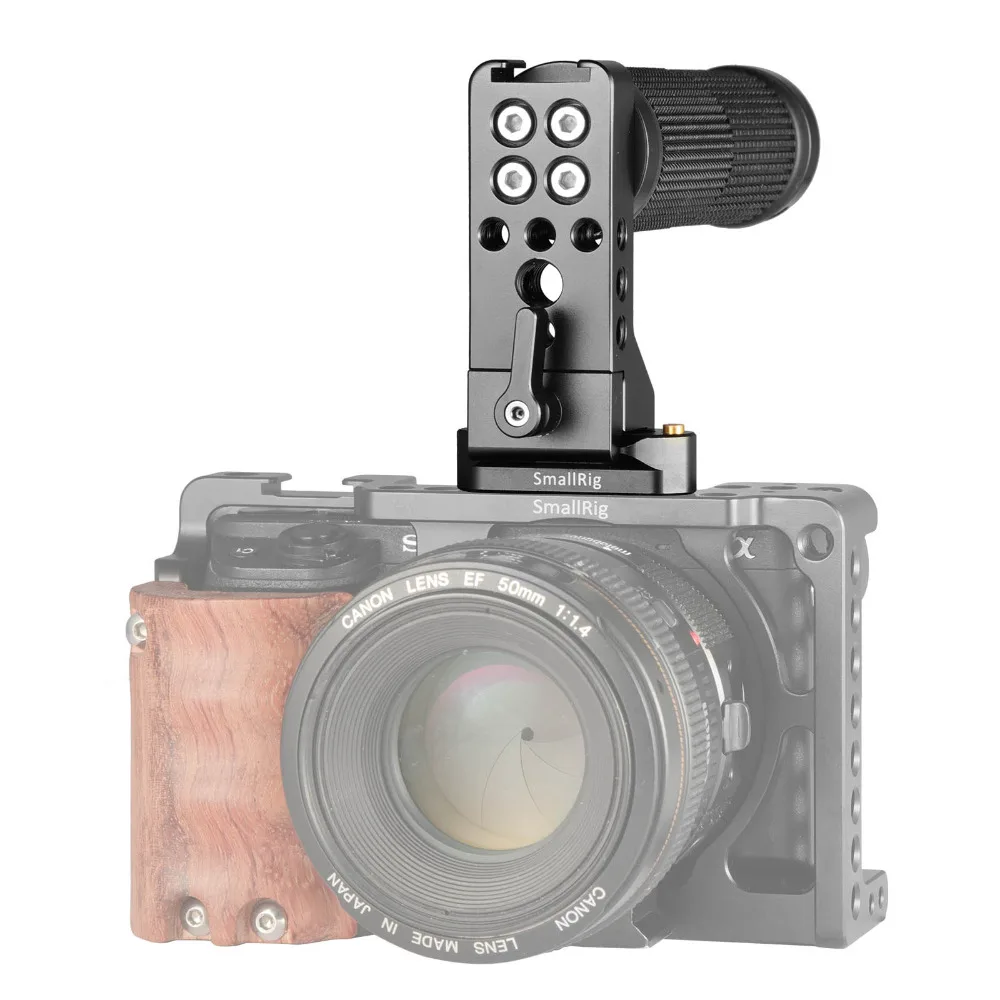 SmallRig DSLR ручка для камеры видеосъемка QR быстросъемный ручной баркет Nato (резина)
