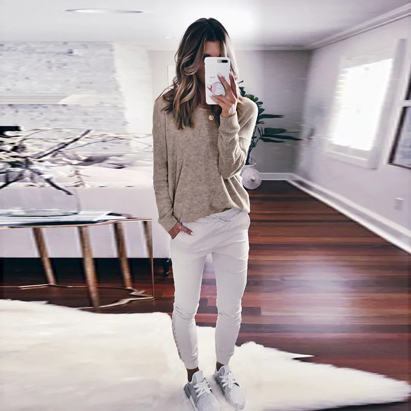 

New Arrival 2019 Women Plus size Fashions T Shirt Slim Jersey Long Sleeve Casual Basic Tops tee shirt femme camiseta mujer S-XL